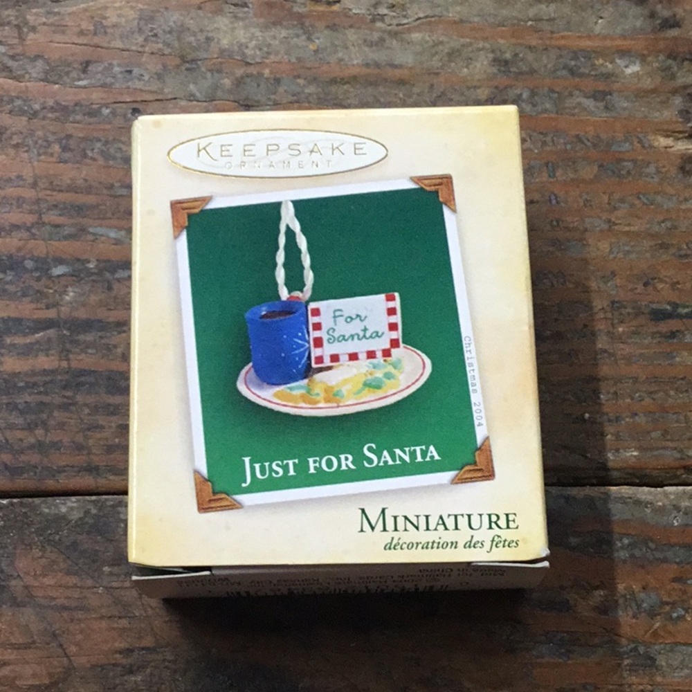 Hallmark Just For Santa Miniature Ornament 2004